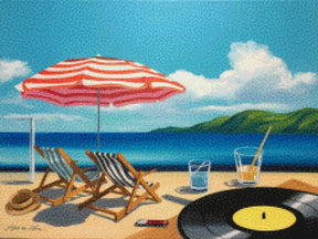 Diamantmaleri - Sommer på vinyl