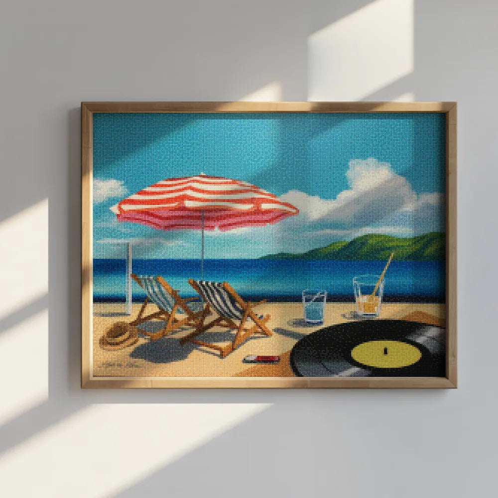 Diamantmaleri - Sommer på vinyl