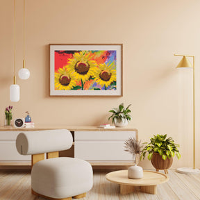 Diamantmaling - Solsikker i studiet - SEOS Shop ®