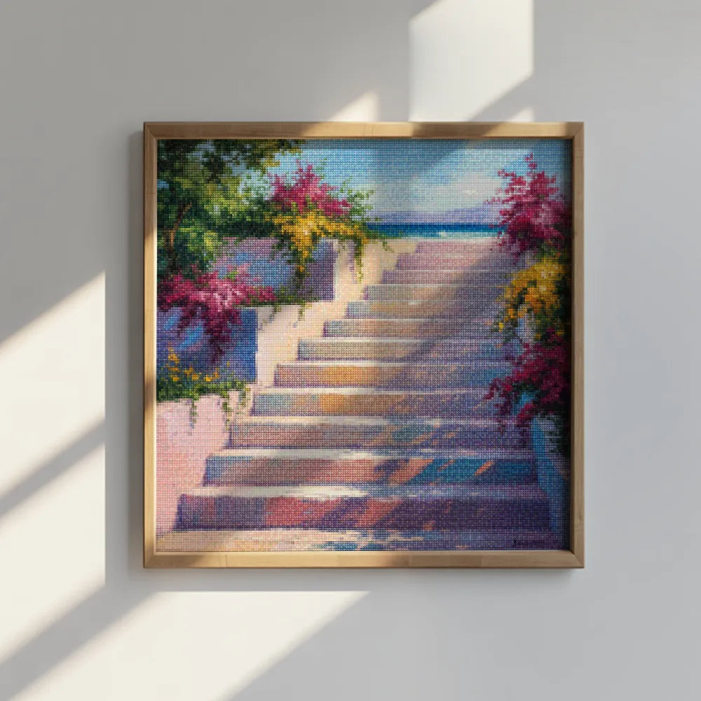 Mini diamantmaleri - Solbelyste trin