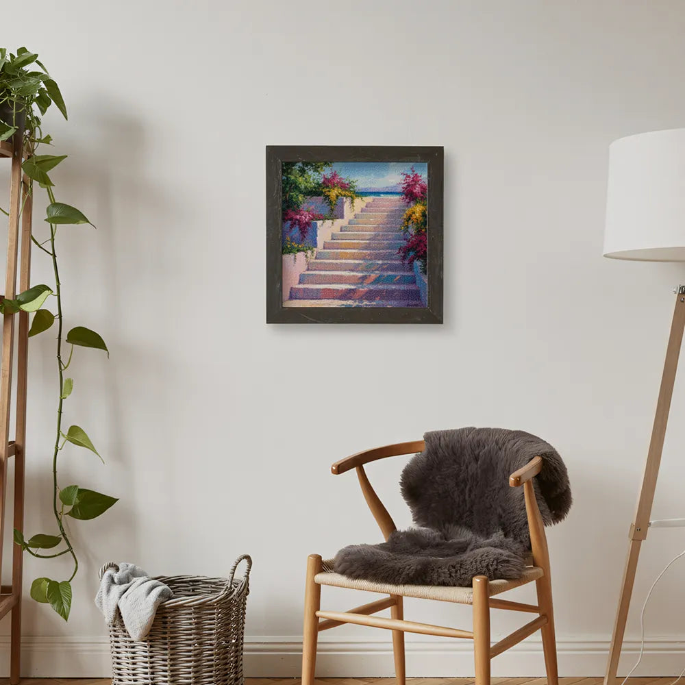 Mini diamantmaleri - Solbelyste trin