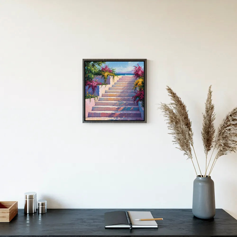 Mini diamantmaleri - Solbelyste trin