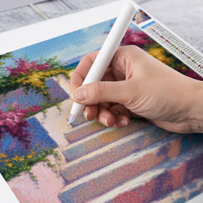 Mini diamantmaleri - Solbelyste trin