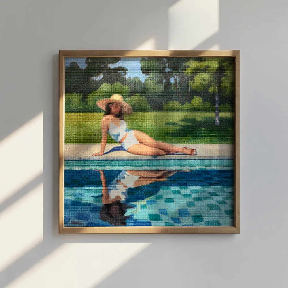 Mini diamantmaleri - Poolside Echo