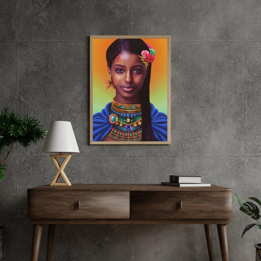 Diamantmaleri Afrikansk smuk pige - SEOS Shop ®