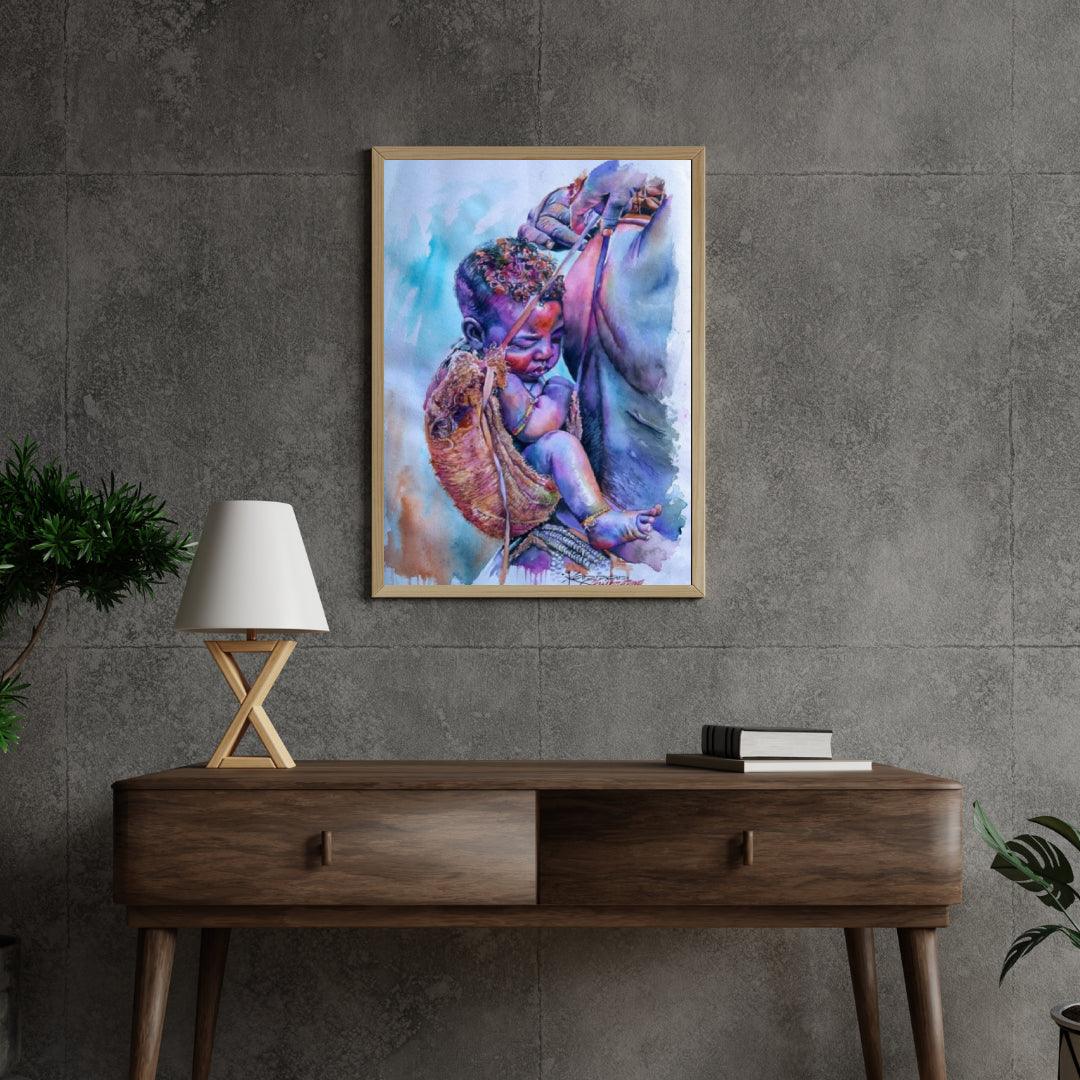 Diamantmaleri Afrikansk mor - SEOS Shop ®