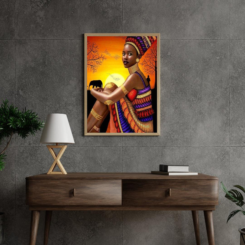 Diamantmaleri Afrikansk Kvinde - SEOS Shop ®