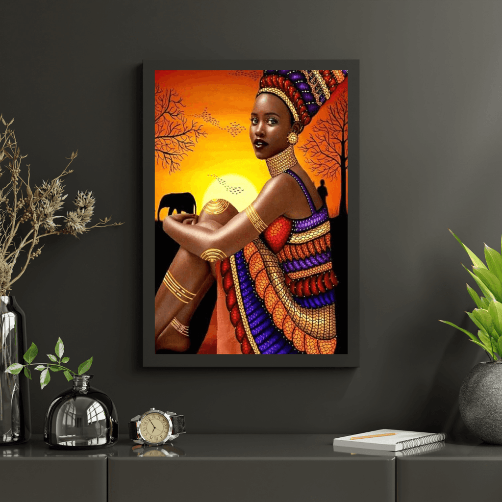 Diamantmaleri Afrikansk Kvinde - SEOS Shop ®