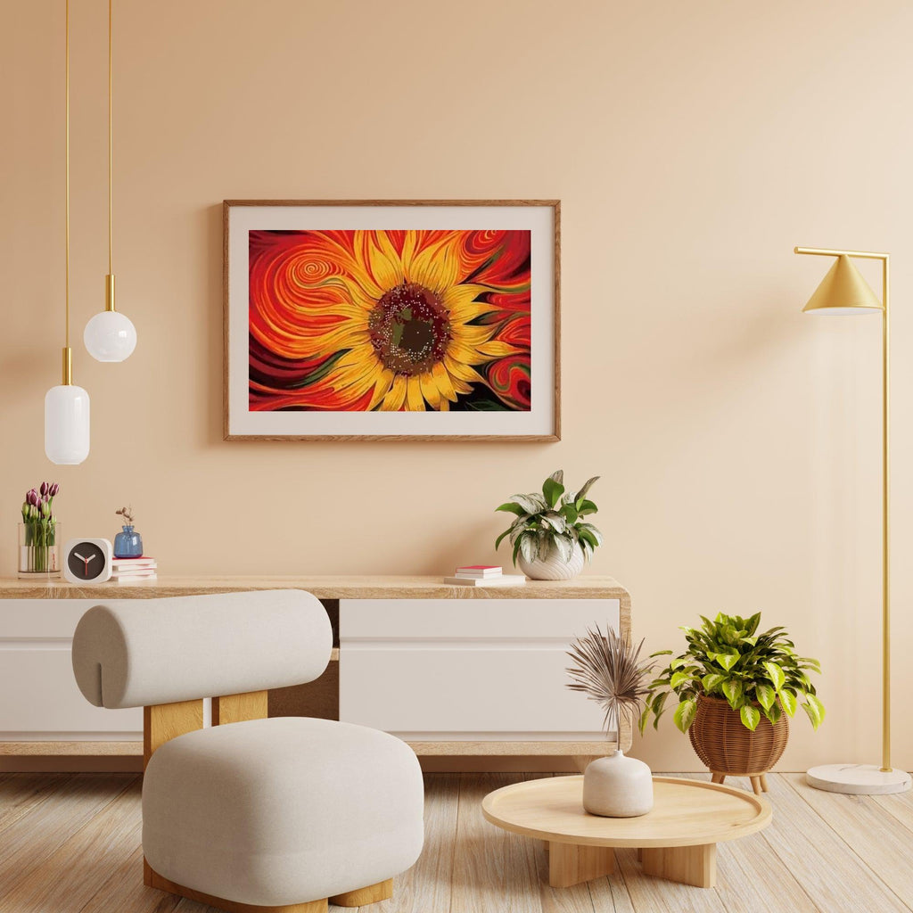 Diamantmaleri Kunstnerisk Solsikke - SEOS Shop ®