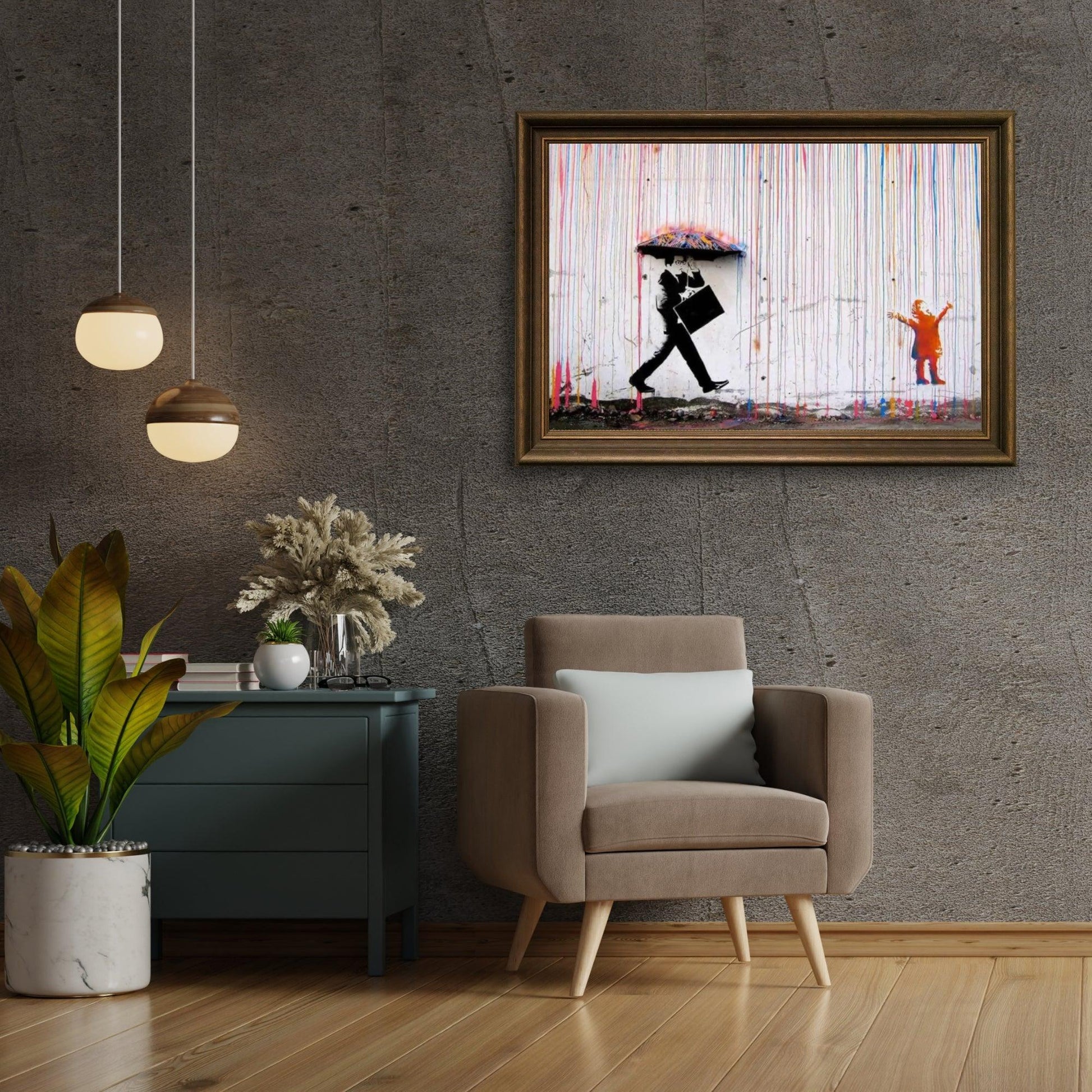Diamantmaleri Banksy – Farveregn - SEOS Shop ®