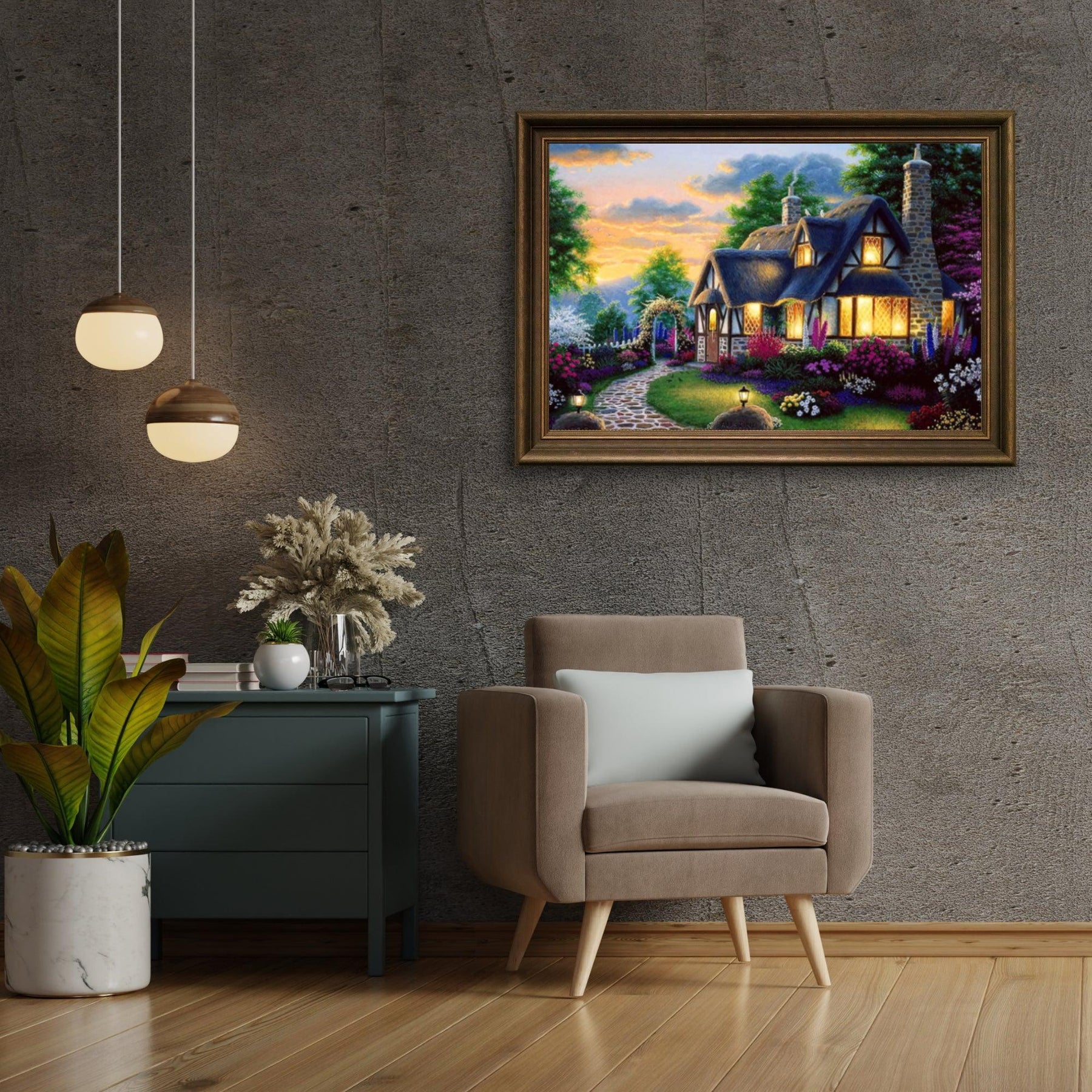 Diamantmaling Bjerghus og Have - SEOS Shop ®