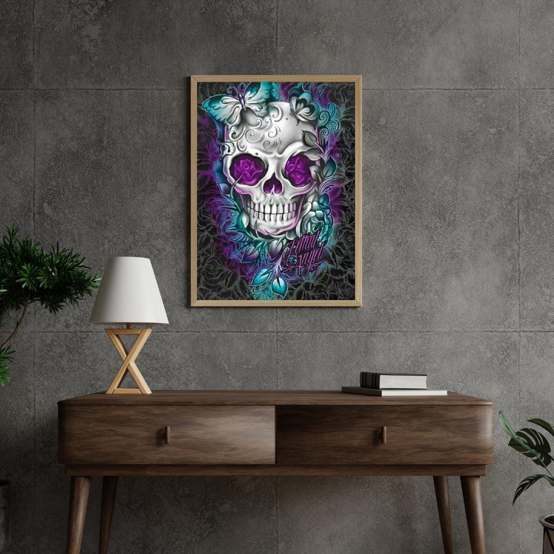 Diamantmaleri Blomst Sommerfugl Kranie - SEOS Shop ®