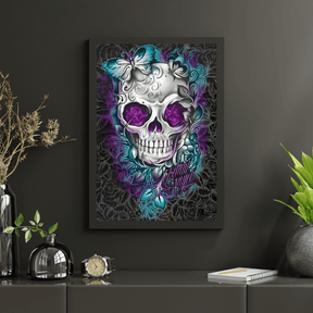 Diamantmaleri Blomst Sommerfugl Kranie - SEOS Shop ®