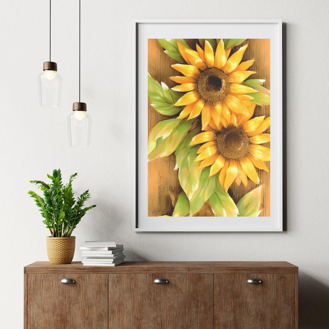 Diamantmaling Blomsterplade - SEOS Shop ®