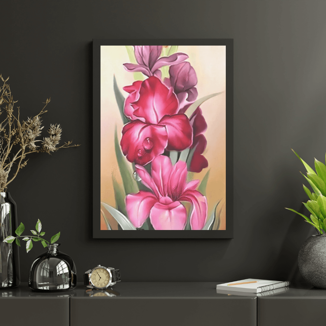 Diamantmaling Blomsterplade - SEOS Shop ®