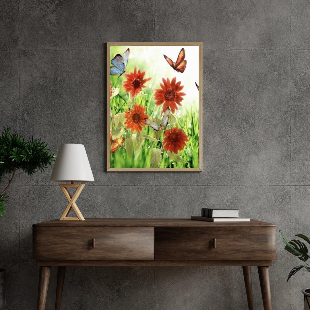 Diamantmaling Blomster og Sommerfugle - SEOS Shop ®