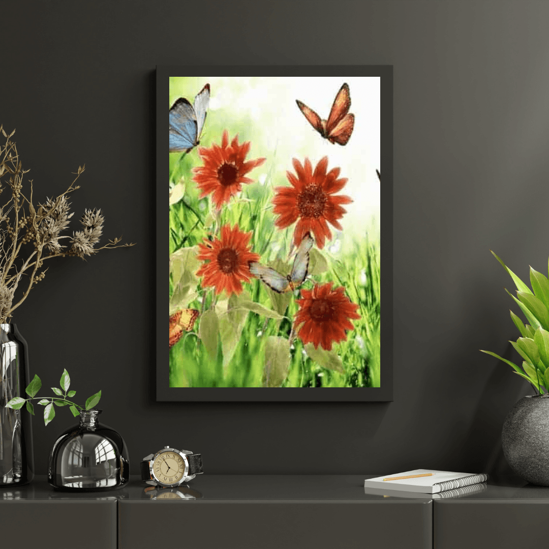 Diamantmaling Blomster og Sommerfugle - SEOS Shop ®