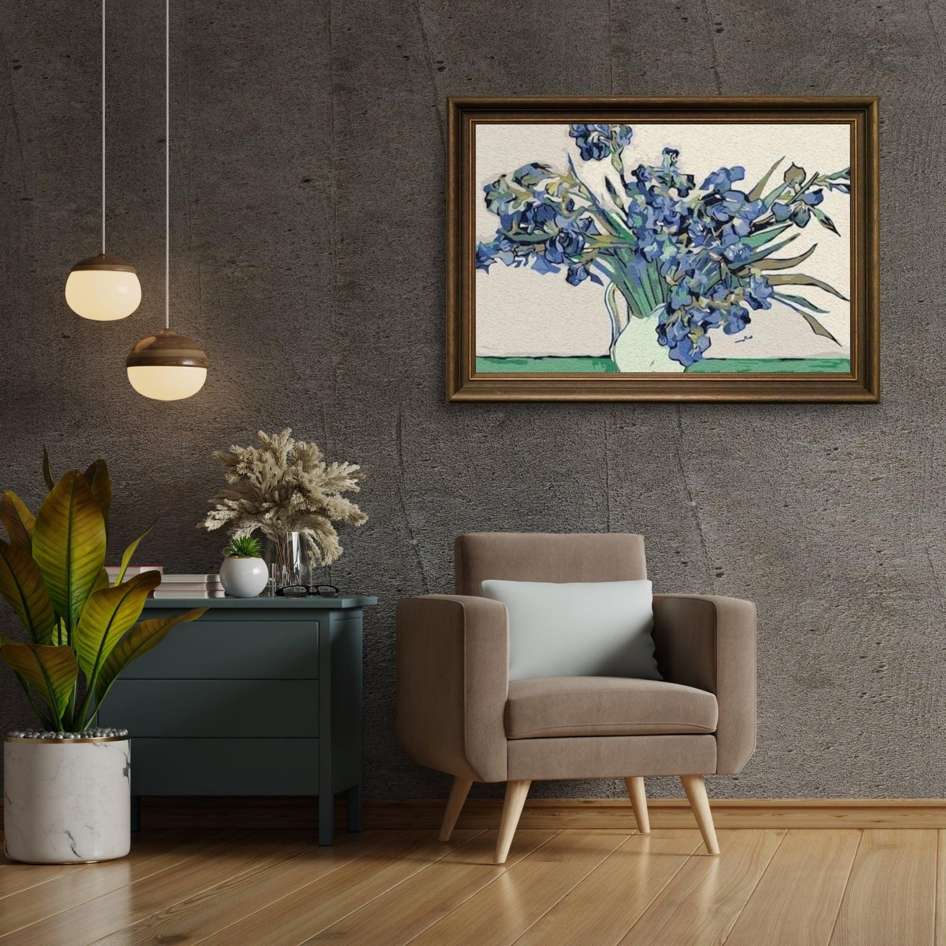 Diamantmaleri Blomster i vase Van Gogh - SEOS Shop ®