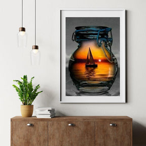 Diamantmaling Båd i lampen - SEOS Shop ®