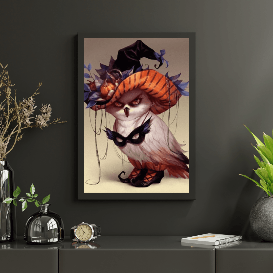 Diamantmaling Vred Ugle med Halloween - SEOS Shop ®