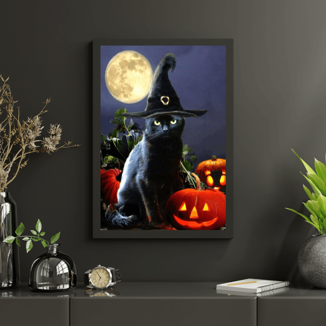 Diamantmaling Den Sorte Kat - SEOS Shop ®