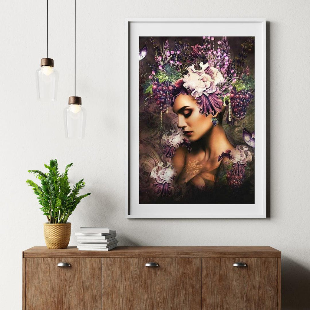 Diamantmaleri Druer Kvinder Med Sommerfugl - SEOS Shop ®
