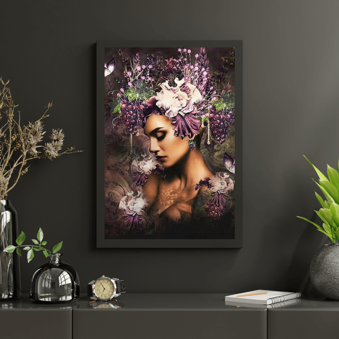 Diamantmaleri Druer Kvinder Med Sommerfugl - SEOS Shop ®