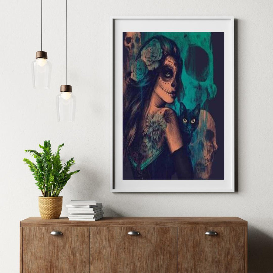 Diamantmaling Mørk Dame Komplet - SEOS Shop®