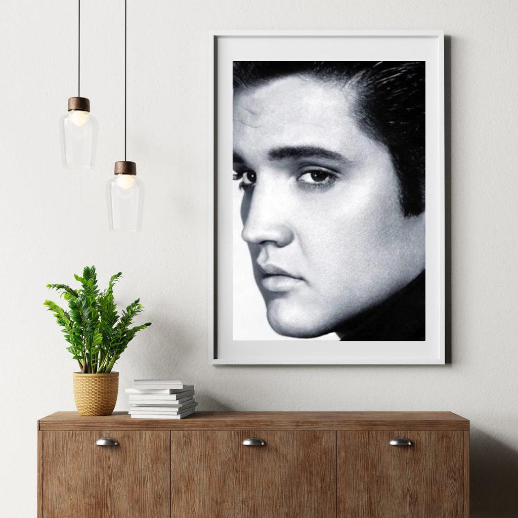 Diamantmaleri Elvis Presley i sort-hvid - SEOS Shop ®
