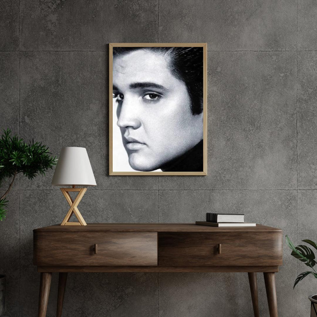 Diamantmaleri Elvis Presley i sort-hvid - SEOS Shop ®