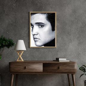 Diamantmaleri Elvis Presley i sort-hvid - SEOS Shop ®