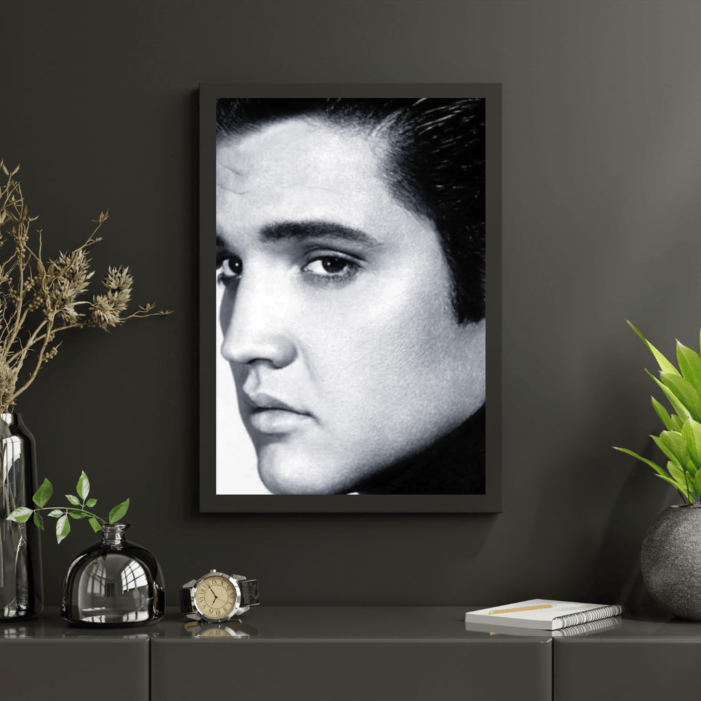 Diamantmaleri Elvis Presley i sort-hvid - SEOS Shop ®
