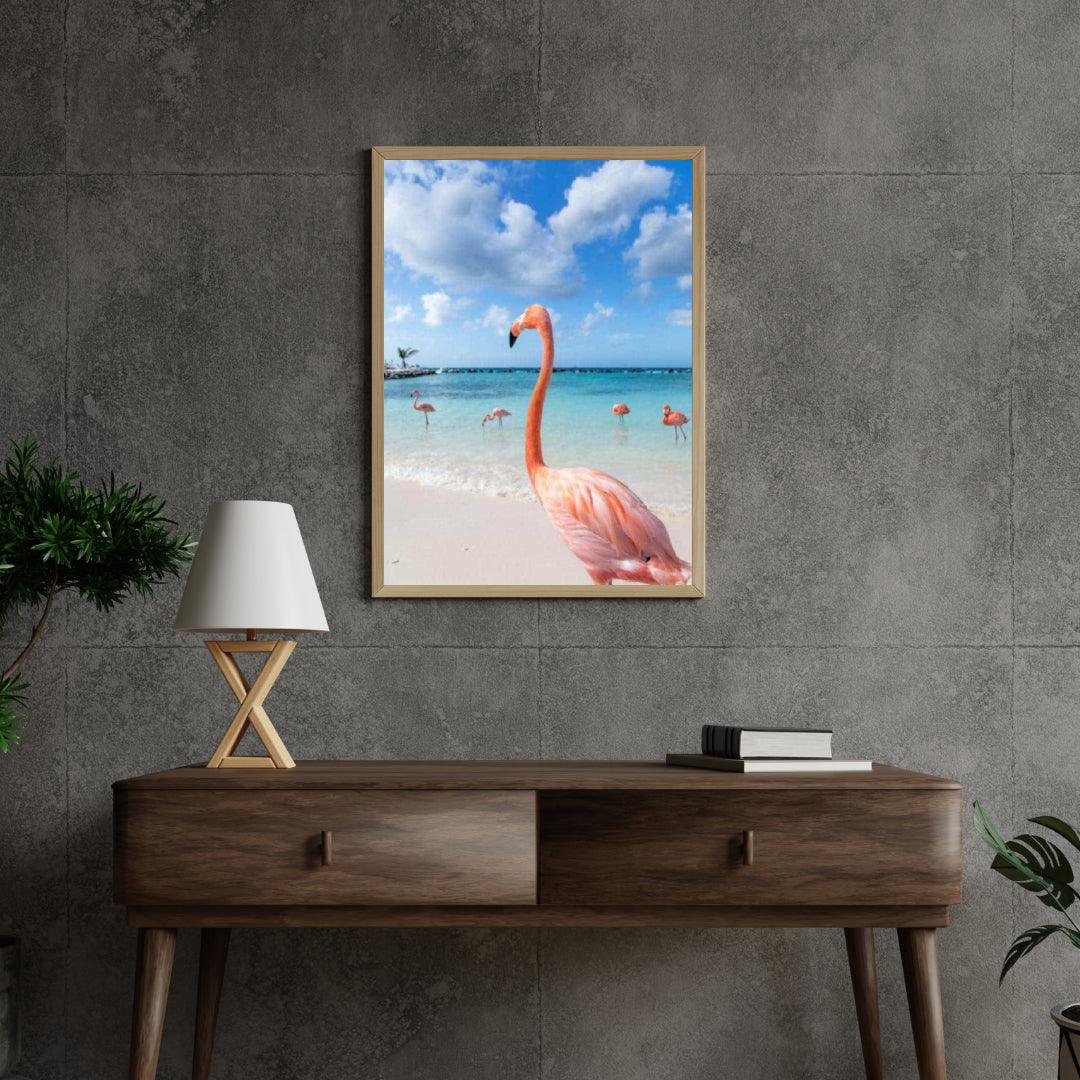 Diamantmaling Flamingoer på stranden - SEOS Shop ®