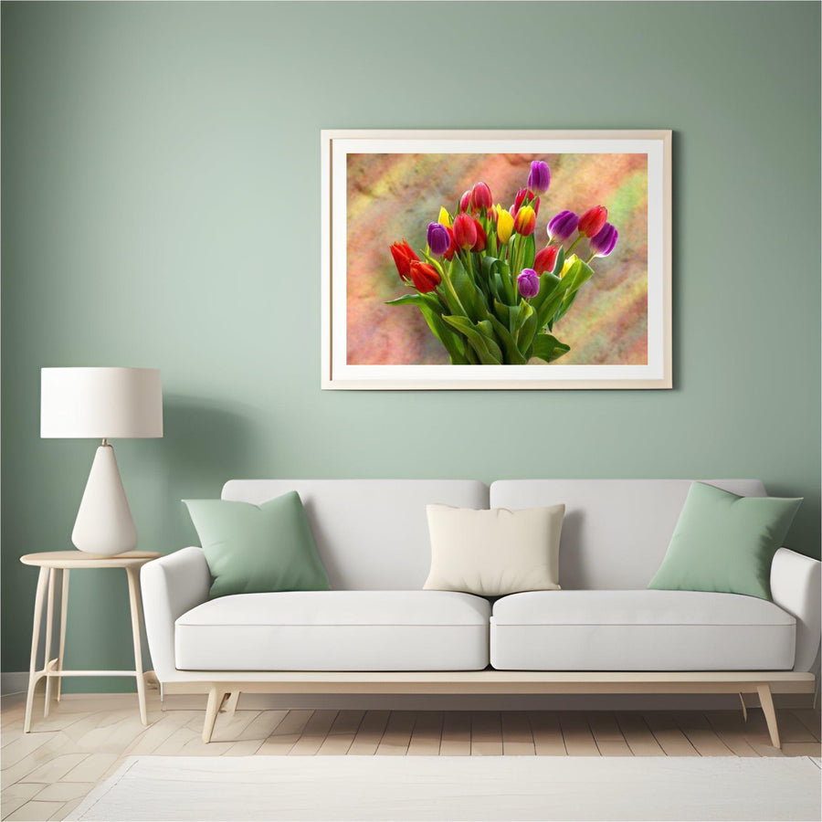 Diamantmaling Farvede Tulipaner - SEOS Shop ®