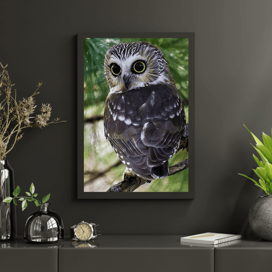 Diamantmaleri Gule Øjne Ugle - SEOS Shop ®