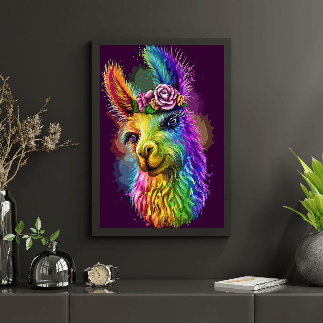 Diamantmaleri Sjov Lama - SEOS Shop ®