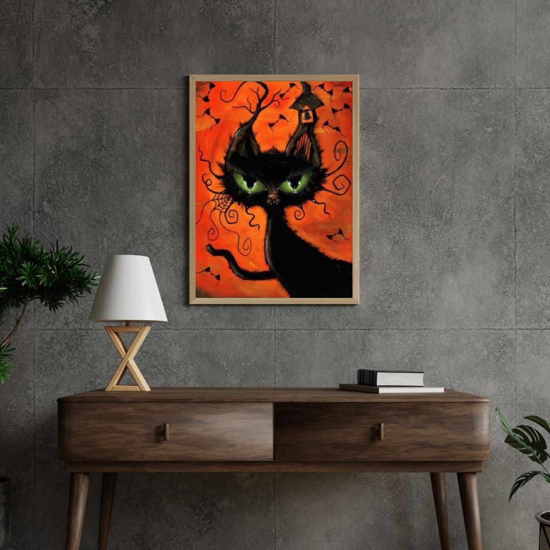 Diamantmaling Halloween Kat - SEOS Shop ®