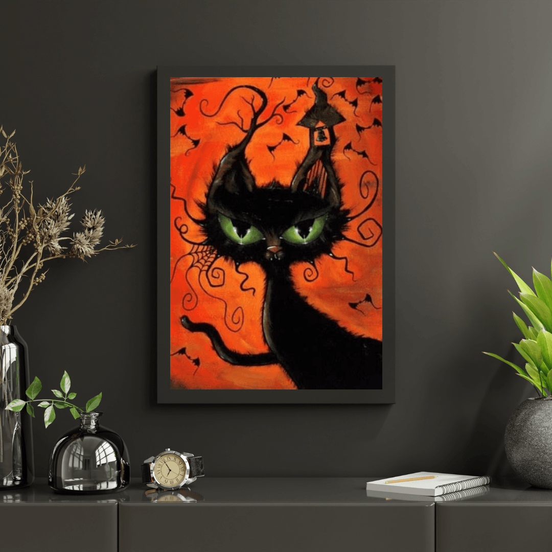Diamantmaling Halloween Kat - SEOS Shop ®