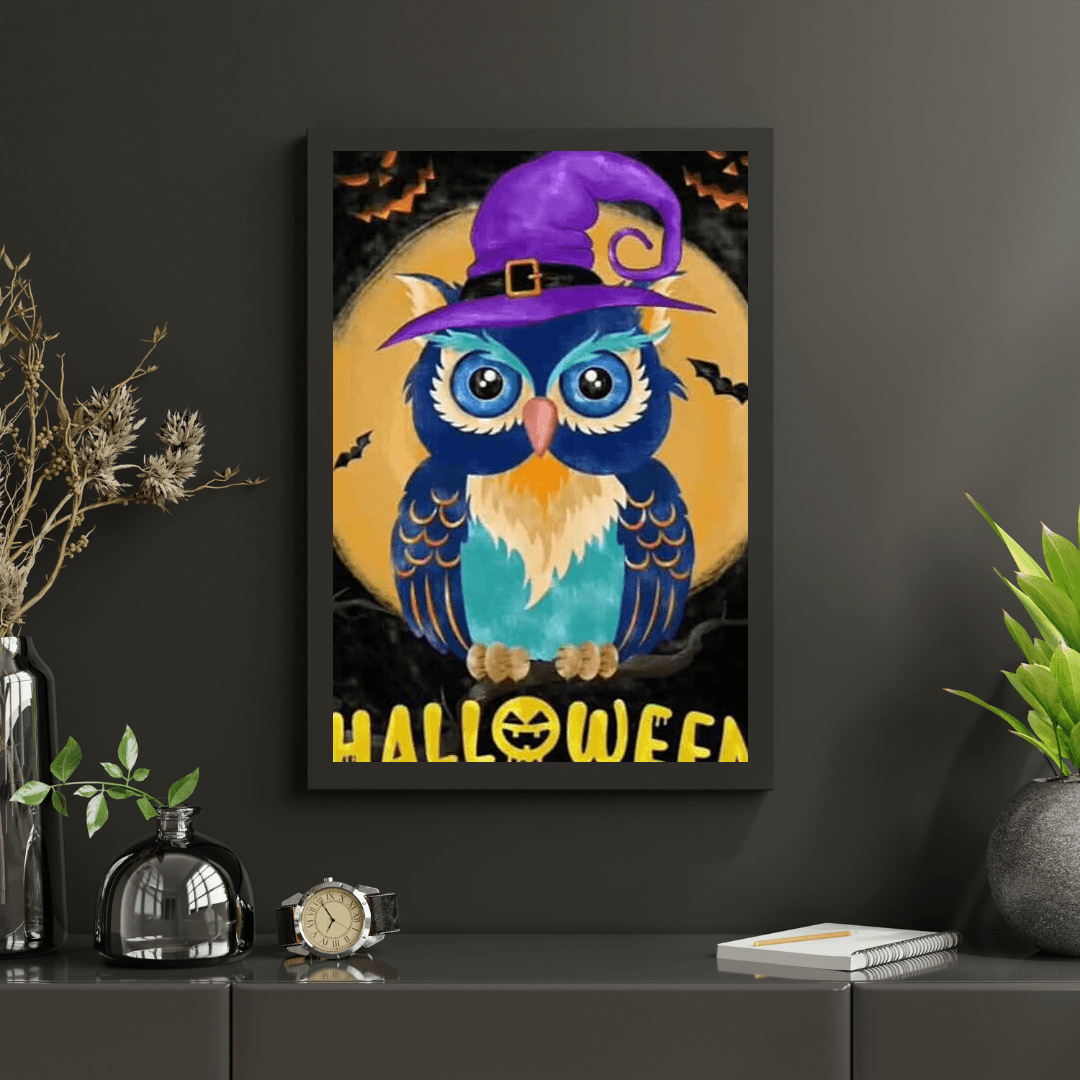 Diamantmaleri Halloween Ugle - SEOS Shop ®
