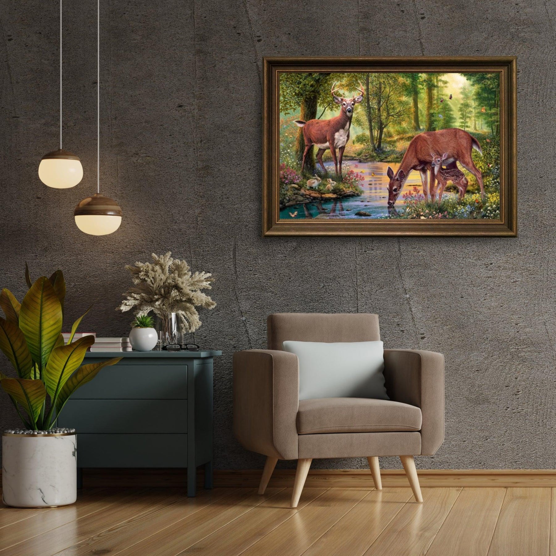 Diamantmaling Hjort Drikkevand - SEOS Shop ®