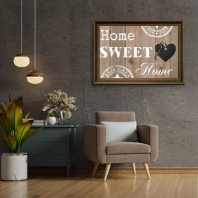 Diamantmaleri Hjem Kære Hjem Blank Træ 40x30cm – SEOS Shop ®