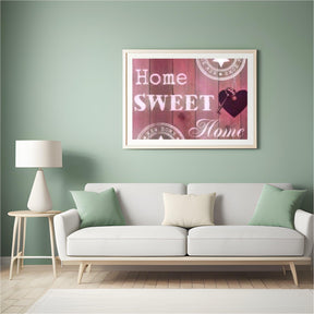 Diamantmaleri Hjem Kære Hjem Lyserød 30x40cm – SEOS Shop ®