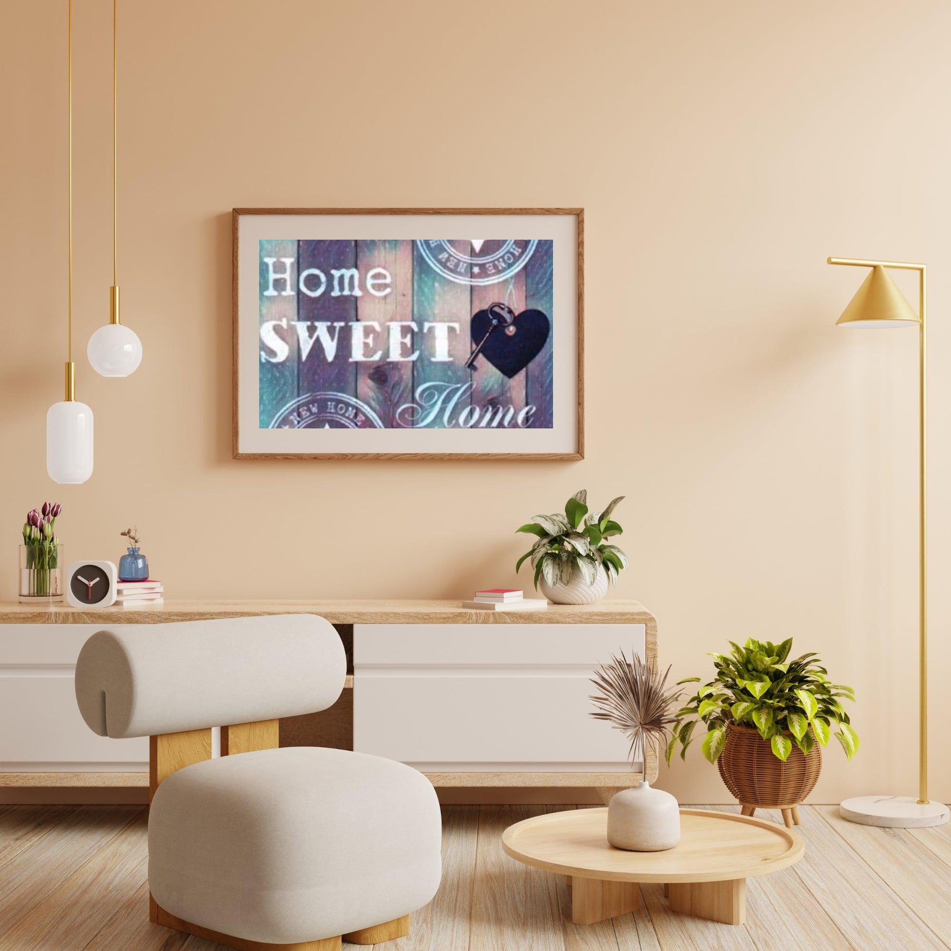 Diamantmaleri Home Sweet Home blå lilla – SEOS Shop ® 