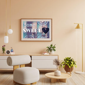 Diamantmaleri Home Sweet Home blå lilla – SEOS Shop ® 