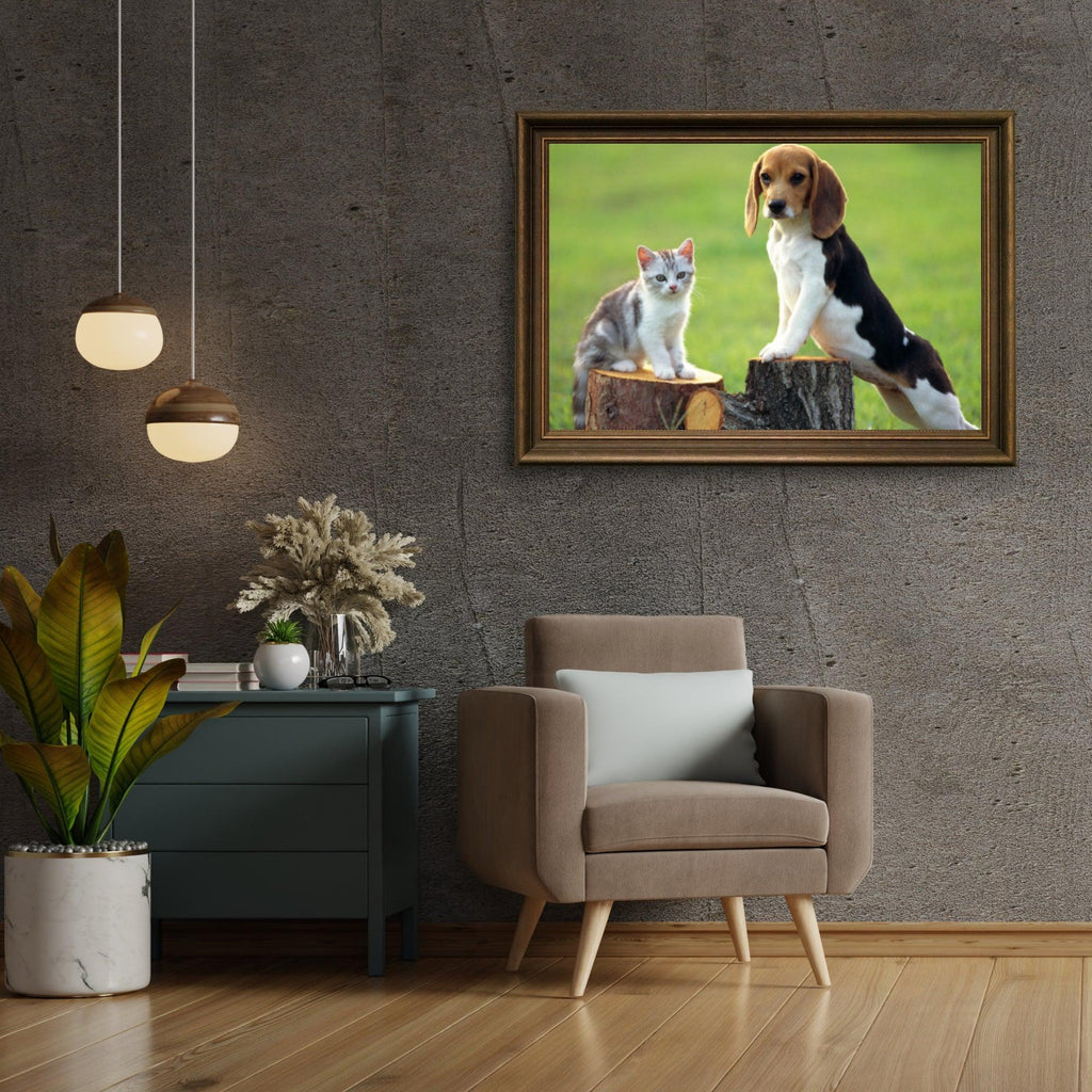 Diamantmaling Hund med Kat - SEOS Shop ®
