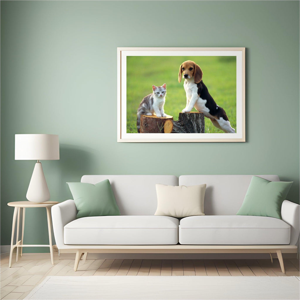 Diamantmaling Hund med Kat - SEOS Shop ®