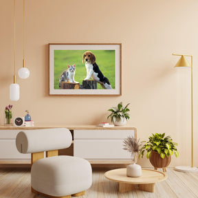 Diamantmaling Hund med Kat - SEOS Shop ®