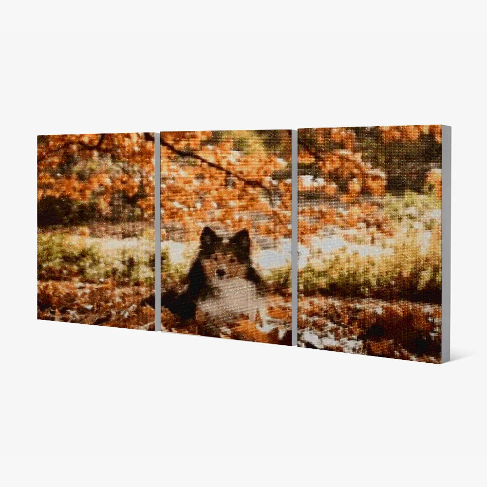 Diamantmaling Hund i skoven 3 dele - SEOS Shop ®