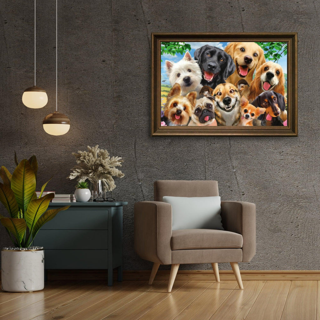 Diamantmaling Hunde Viser Tunge - SEOS Shop ®