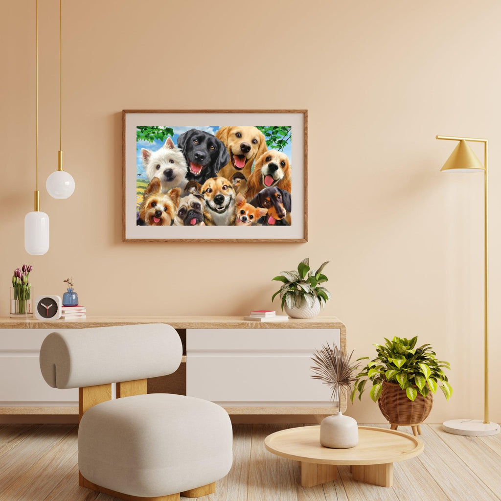 Diamantmaling Hunde Viser Tunge - SEOS Shop ®
